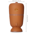 Stéfani São João Classic  Clay Water Purifier Filter 8 Liters