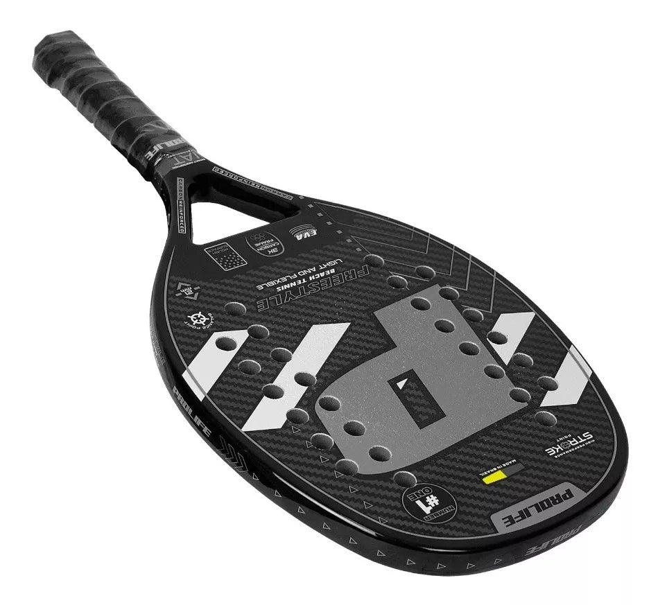 Beach Tennis Freestyle Racket 3k Carbon Original Prolife Gray - BuyBrazil