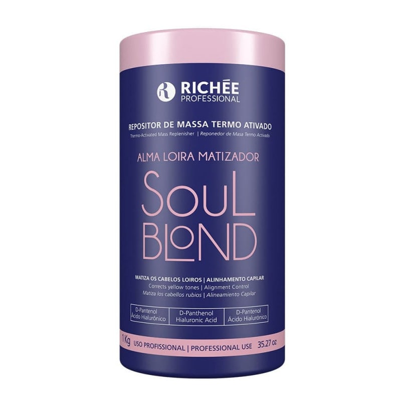Richée Professional Soul Blond BTX Mask Mass Replenisher 1Kg/35.2oz. - BuyBrazil