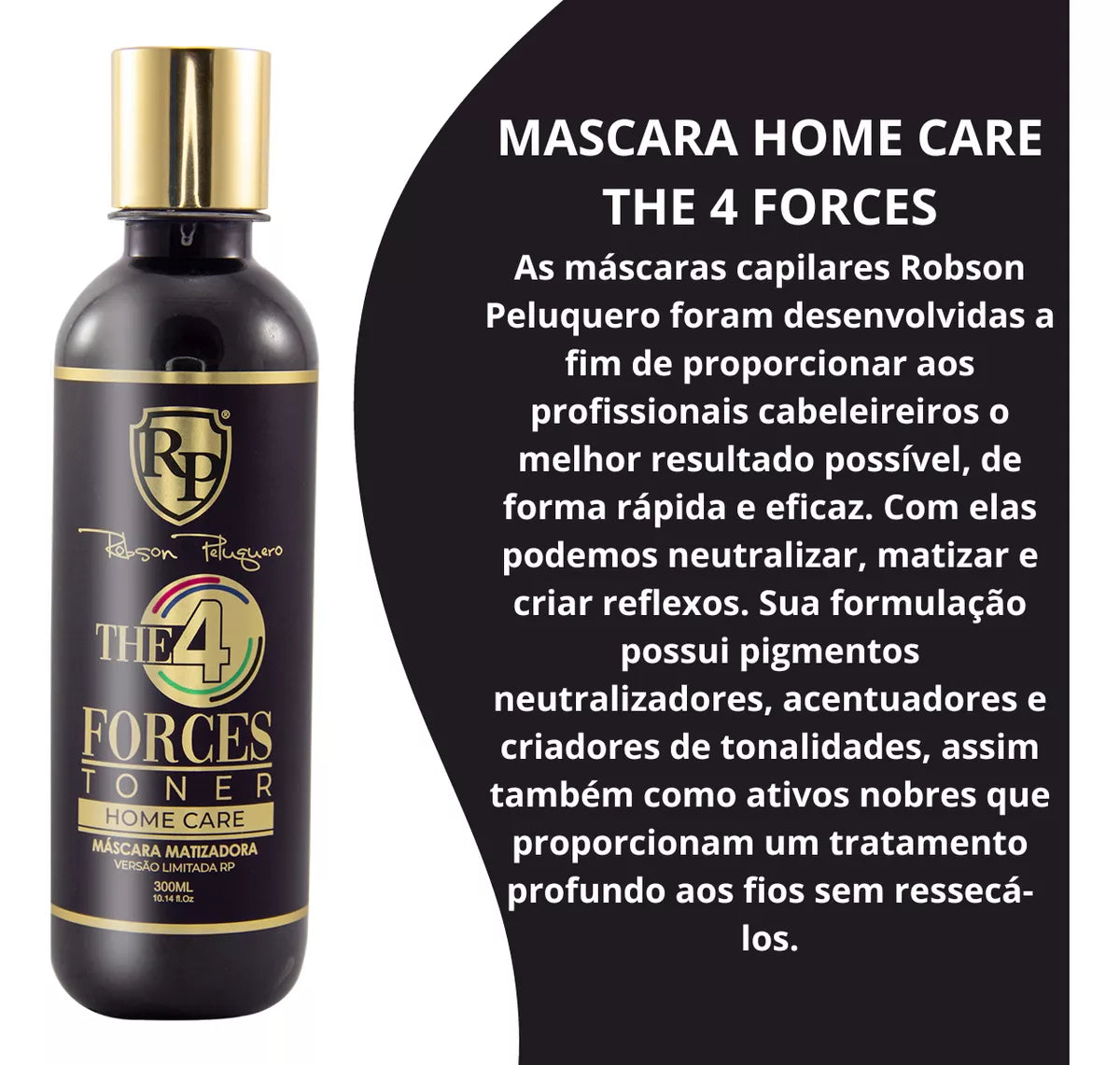 Robson Peluquero 4 Forces Toner Home Care Tinting Treatment Kit 2x300ml - BuyBrazil