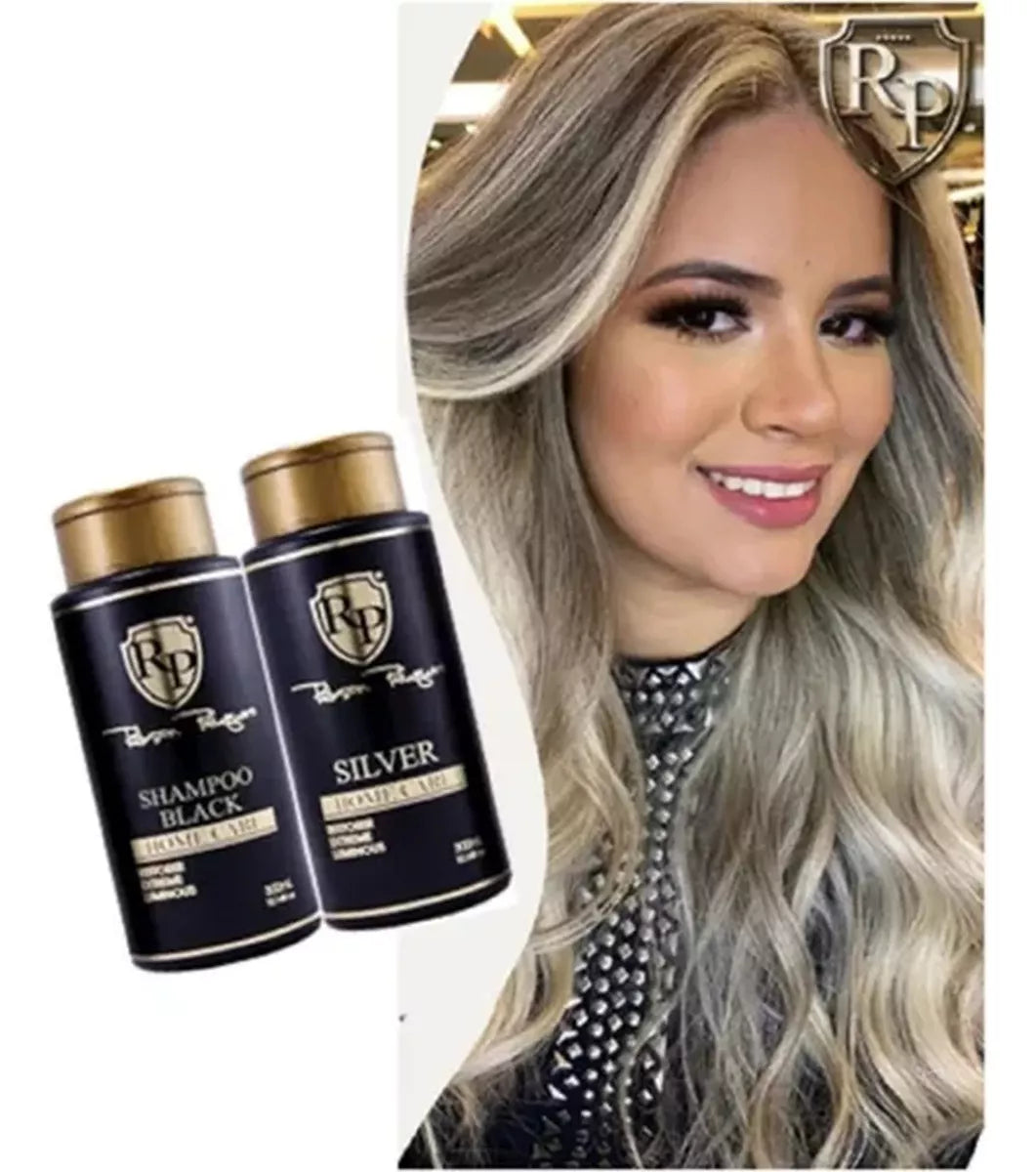 Robson Peluquero Black Toner Home Care Tinting Treatment Kit 2x300ml - BuyBrazil