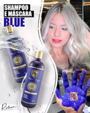 Robson Peluquero Blue Home Care Shampoo And Tint Treatment Kit 2x300ml - BuyBrazil