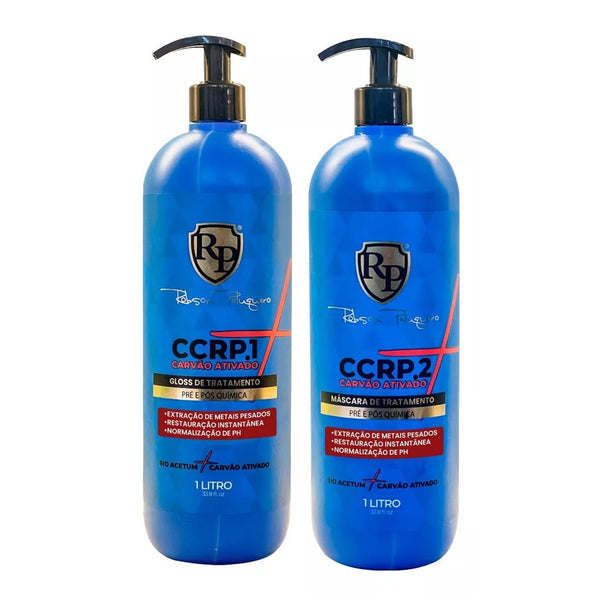 Robson Peluquero CCRP Activated Charcoal 2X1000ml/33.8 fl.oz. - BuyBrazil