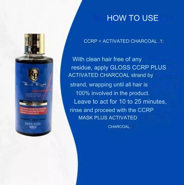 Robson Peluquero CCRP Activated Charcoal 2X300ml/10.14 fl.oz. - BuyBrazil