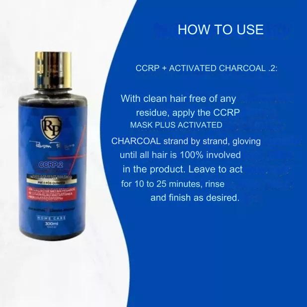 Robson Peluquero CCRP Activated Charcoal 2X300ml/10.14 fl.oz. - BuyBrazil