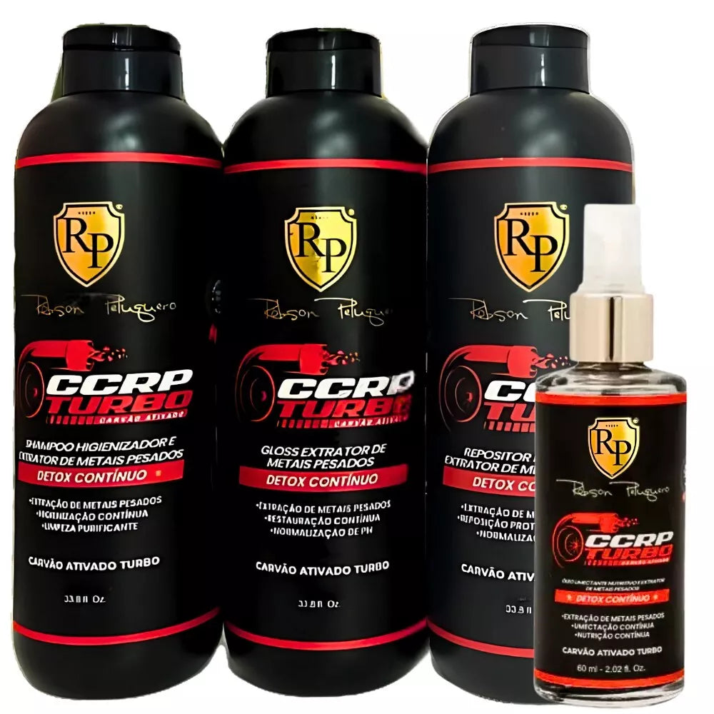 Robson Peluquero CCRP Turbo Activated Carbon Kit 300ml/10.14 fl.oz. - BuyBrazil