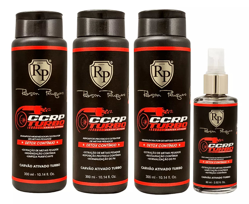 Robson Peluquero CCRP Turbo Activated Carbon Kit 300ml/10.14 fl.oz. - BuyBrazil