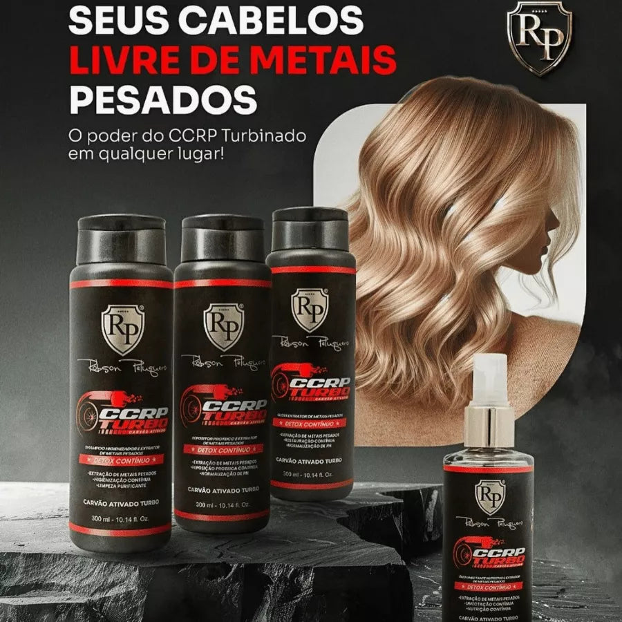 Robson Peluquero CCRP Turbo Activated Carbon Kit 500ml/16.9 fl.oz. - BuyBrazil