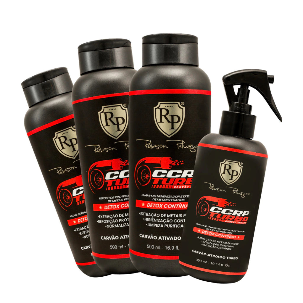 Robson Peluquero CCRP Turbo Activated Carbon Kit 500ml/16.9 fl.oz. - BuyBrazil