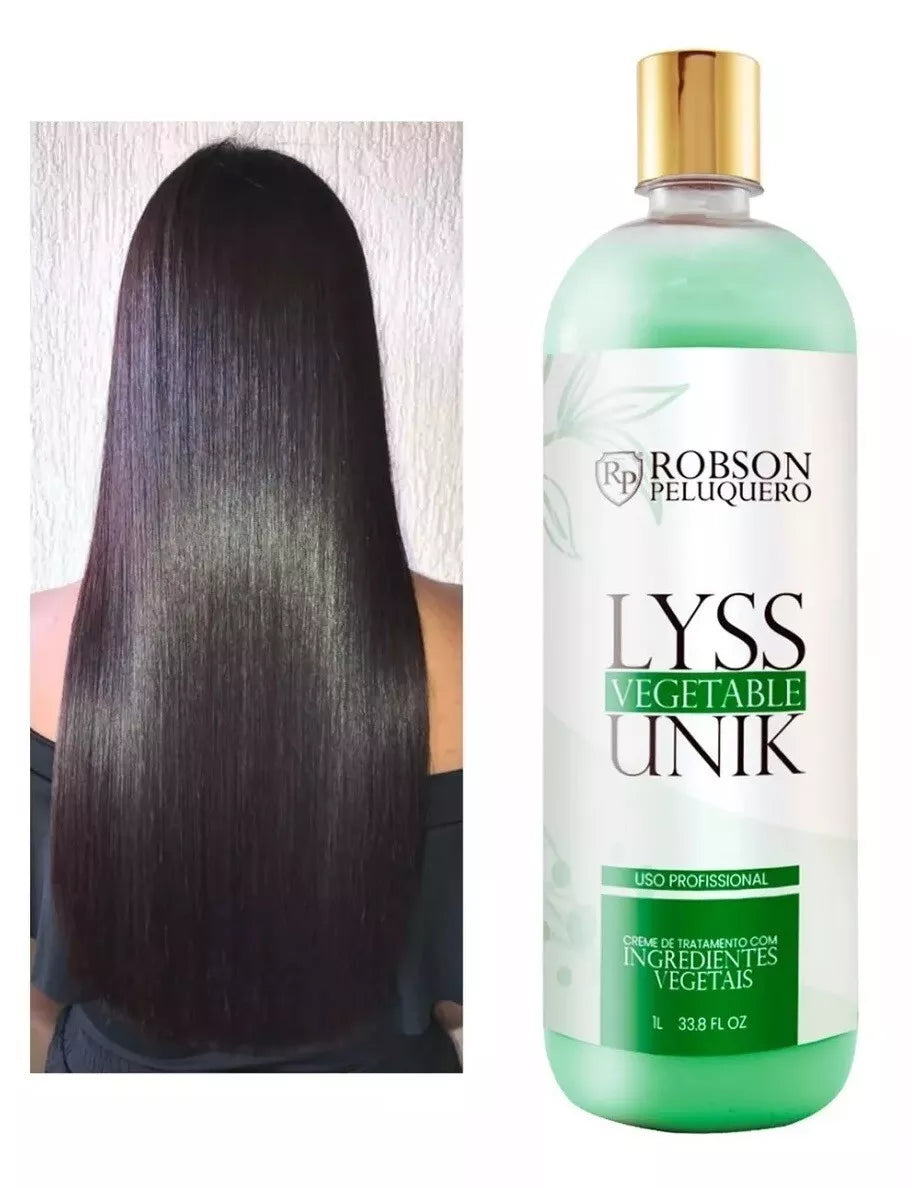 Robson Peluquero Lyss Unik Vegetable Treatment Cream 1000ml/33.8 fl.oz. - BuyBrazil
