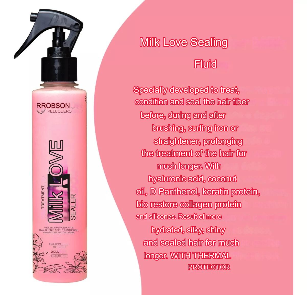 Robson Peluquero  Milk Love Restorer and Sealer 2X250ml/8.45 fl.oz. - BuyBrazil