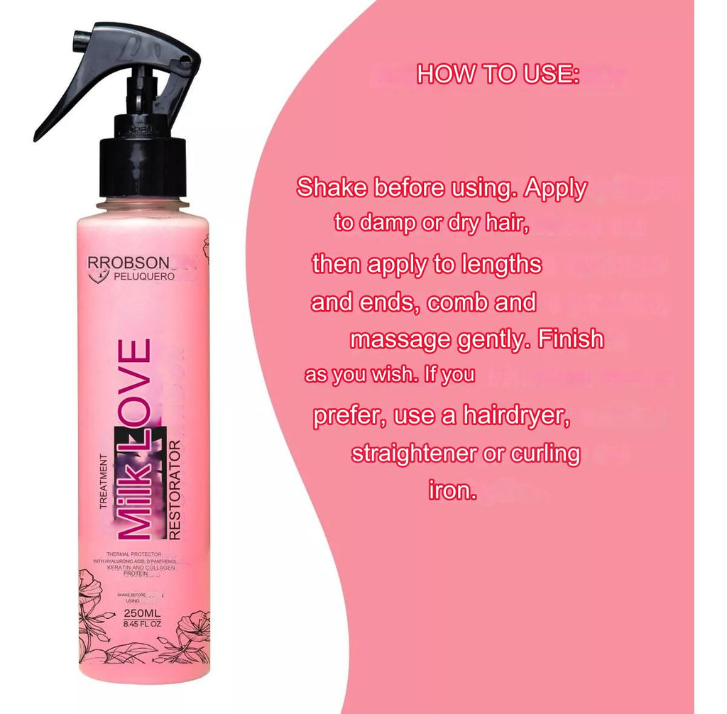 Robson Peluquero  Milk Love Restorer and Sealer 2X250ml/8.45 fl.oz. - BuyBrazil