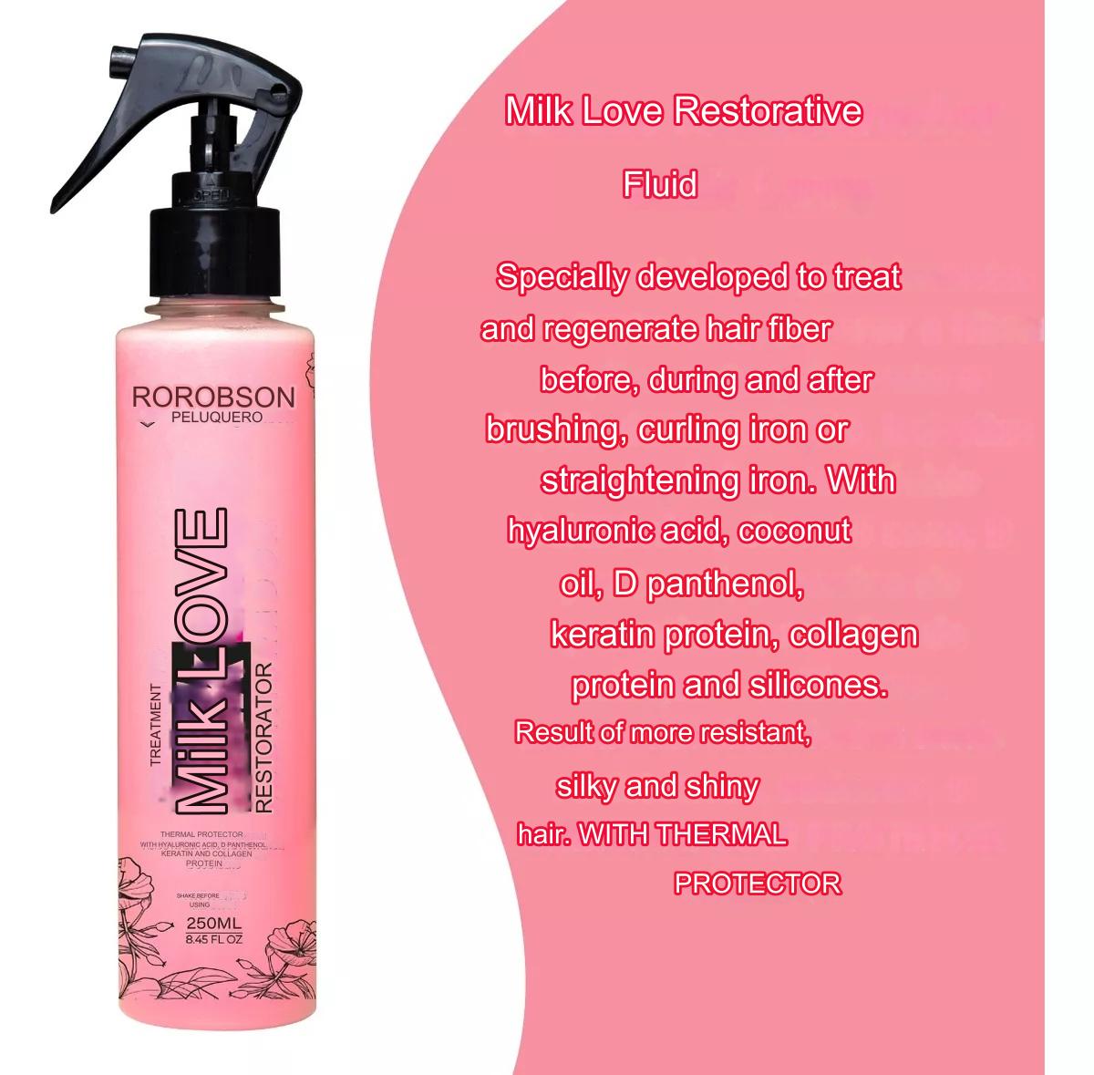 Robson Peluquero  Milk Love Restorer and Sealer 2X250ml/8.45 fl.oz. - BuyBrazil