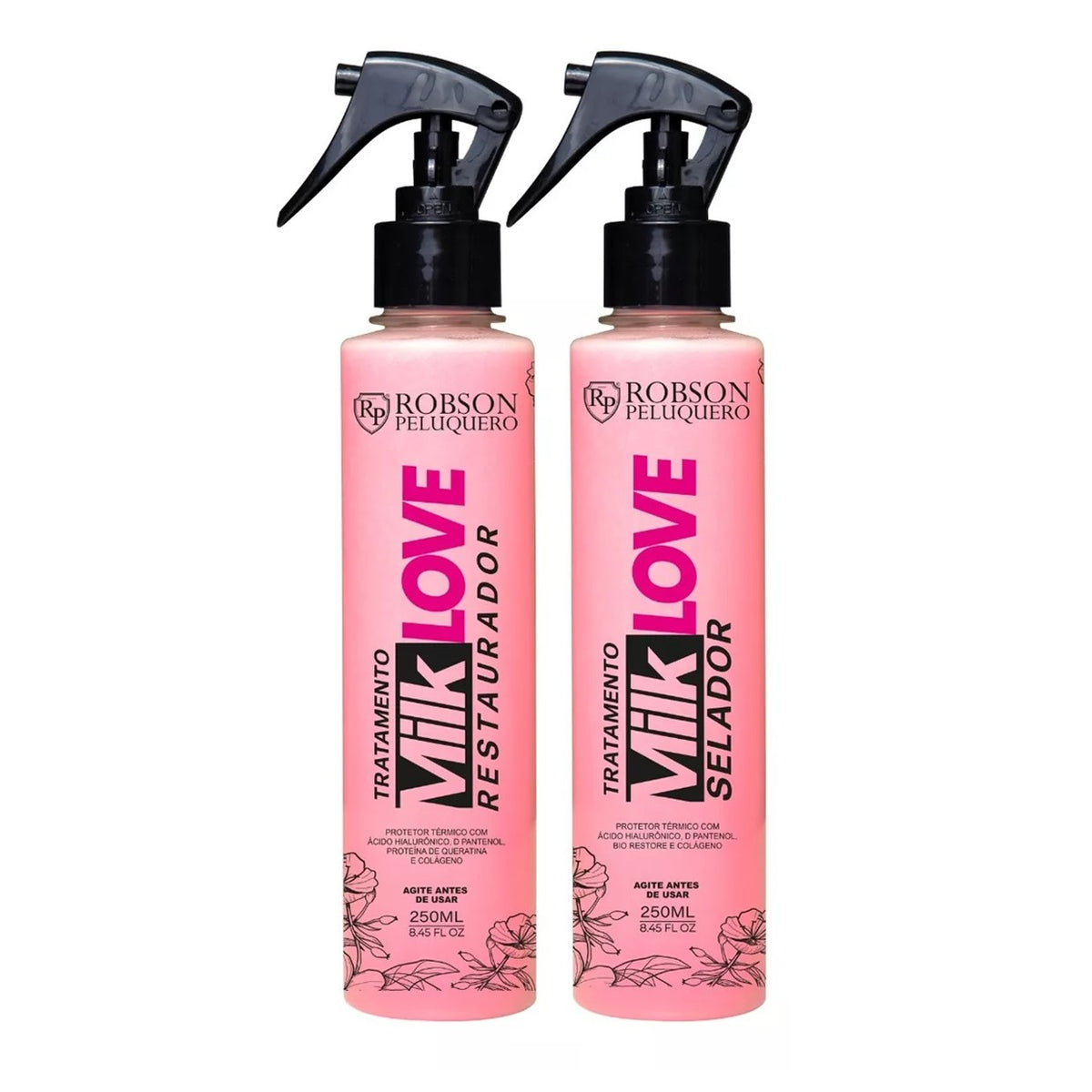 Robson Peluquero  Milk Love Restorer and Sealer 2X250ml/8.45 fl.oz. - BuyBrazil