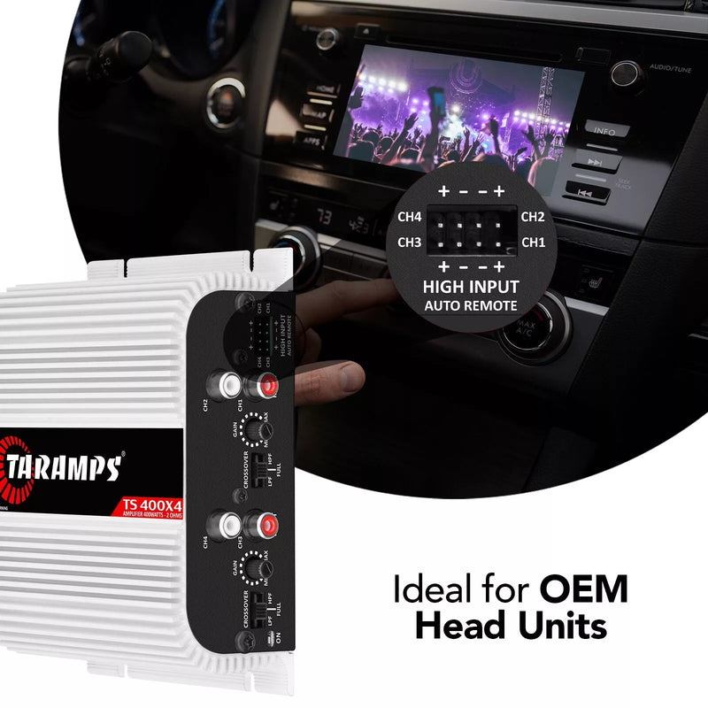 Taramps TS400X4 400 Watts Rms Car Audio Amplifier 4 Channels Taramps TS400X4 400 Watts Rms Car Audio Amplifier 4 Channels