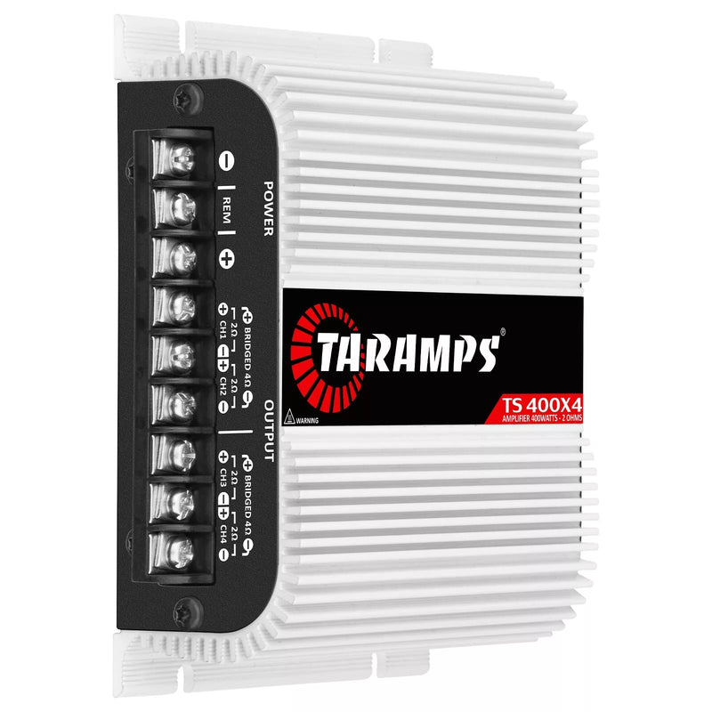 TARAMPS TS400X4 AMPLIFICADOR DE AUDIO PARA COCHE DE 400 VATIOS RMS