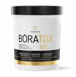 Borabella Boratox Organic: Frizz Control, Shine Boost, & Hair Transformation  1Kg/35.02 oz. (cópia)