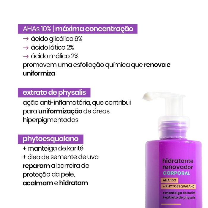 Sallve 10% Ahas Body Renewal Moisturizer 180g/ 6.35 oz. - BuyBrazil