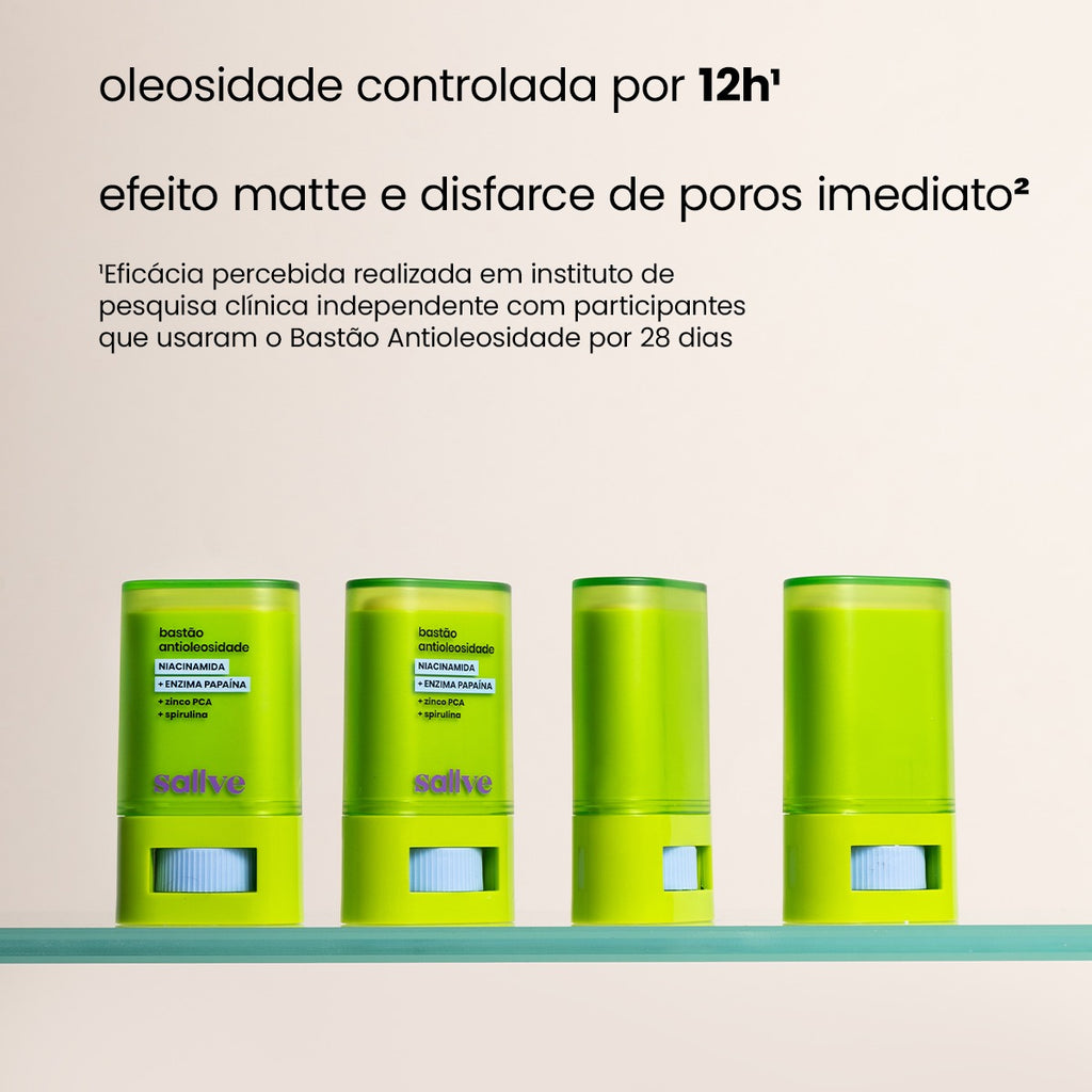 Sallve Anti-Oiliness Stick 15g With Niacinamide - BuyBrazil