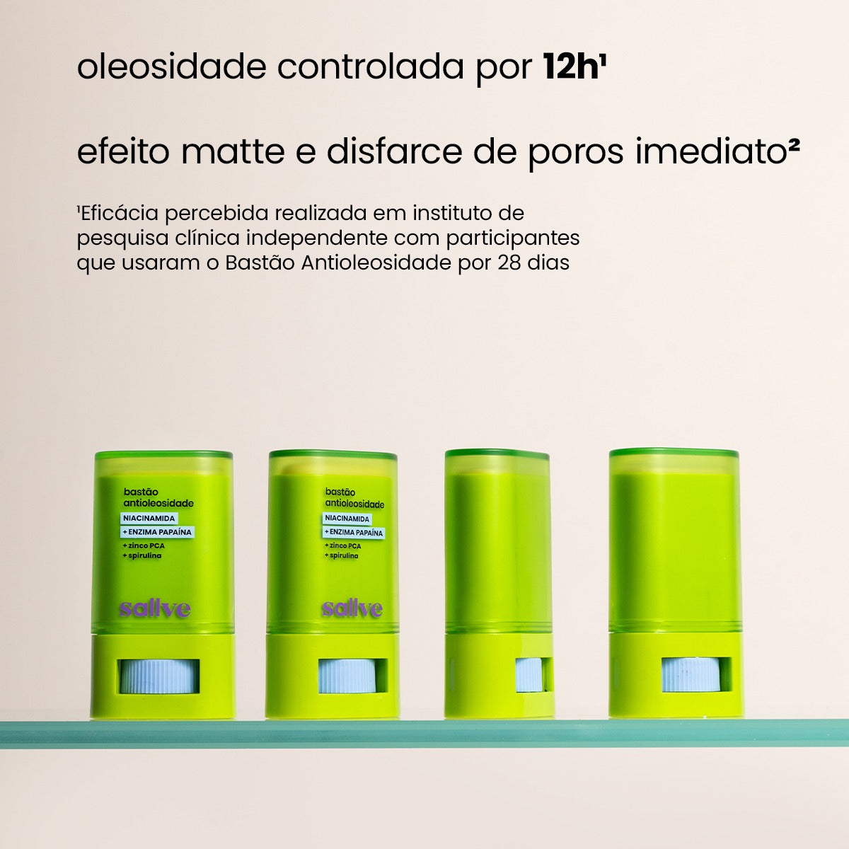 Sallve Anti-Oiliness Stick 15g With Niacinamide - BuyBrazil