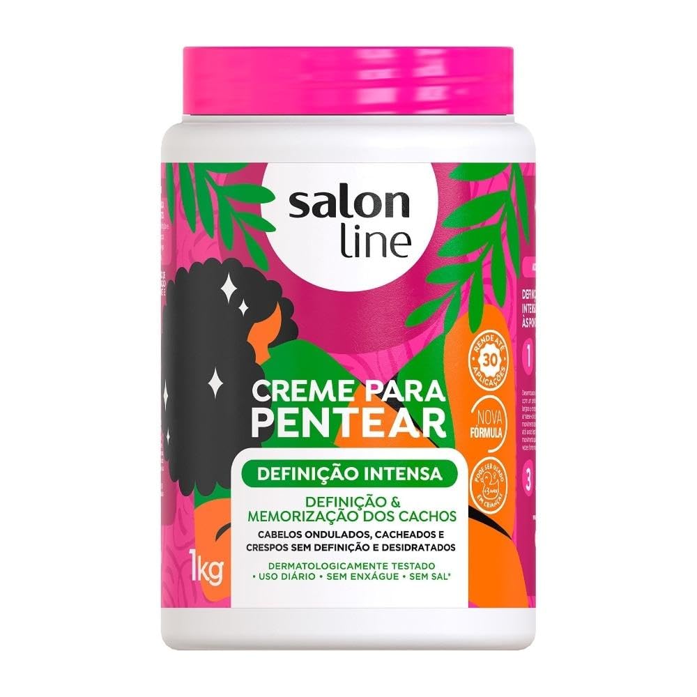 Linha Tratamento (Creme Para Pentear) Salon Line - Definicao Intensa 1000 Gr - (Salon Line Treatment (Combing Cream) Collection - Intense Definition Net 35.27 Oz) - BuyBrazil