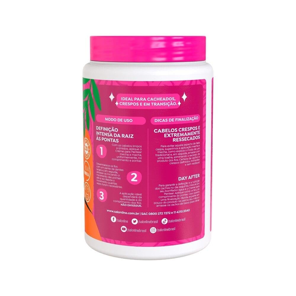 Linha Tratamento (Creme Para Pentear) Salon Line - Definicao Intensa 1000 Gr - (Salon Line Treatment (Combing Cream) Collection - Intense Definition Net 35.27 Oz) - BuyBrazil