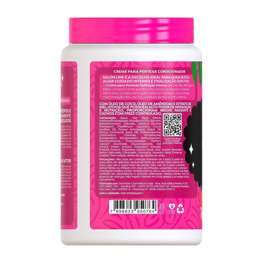 Linha Tratamento (Creme Para Pentear) Salon Line - Definicao Intensa 1000 Gr - (Salon Line Treatment (Combing Cream) Collection - Intense Definition Net 35.27 Oz) - BuyBrazil