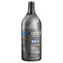 Salvatore Blue Gold Premium formaldehyde-free progressive hair treatment kit with two 1000ml bottles, featuring blue and gold packaging.