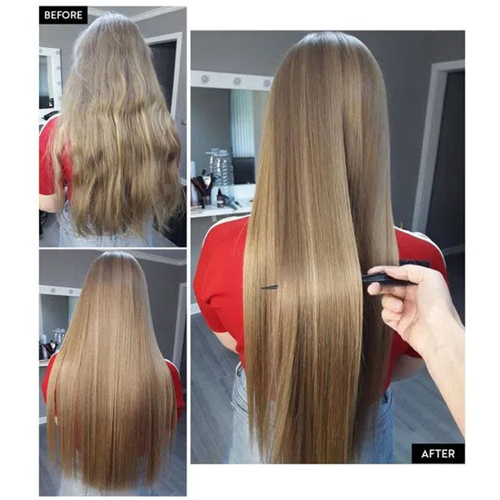 Salvatore Blue Gold Premium Formaldehyde-Free Hair Care Kit with two 1000ml bottles for professional hair treatment.