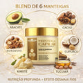MANTEIGA CAPILAR PROFISSIONAL MEGA NUTRIÇÃO 6 MANTEIGAS  – EFEITO DESMAIA FIOS  SALÃO IN CASA (500G)