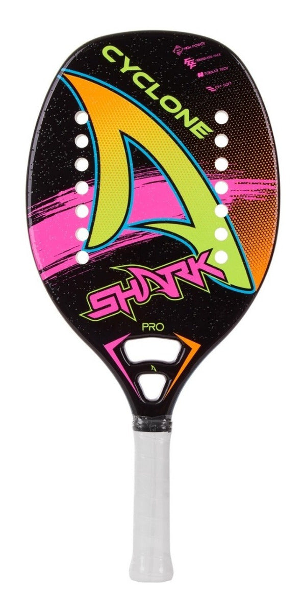 Shark Cyclone Beach Tennis Racket Black - BuyBrazil