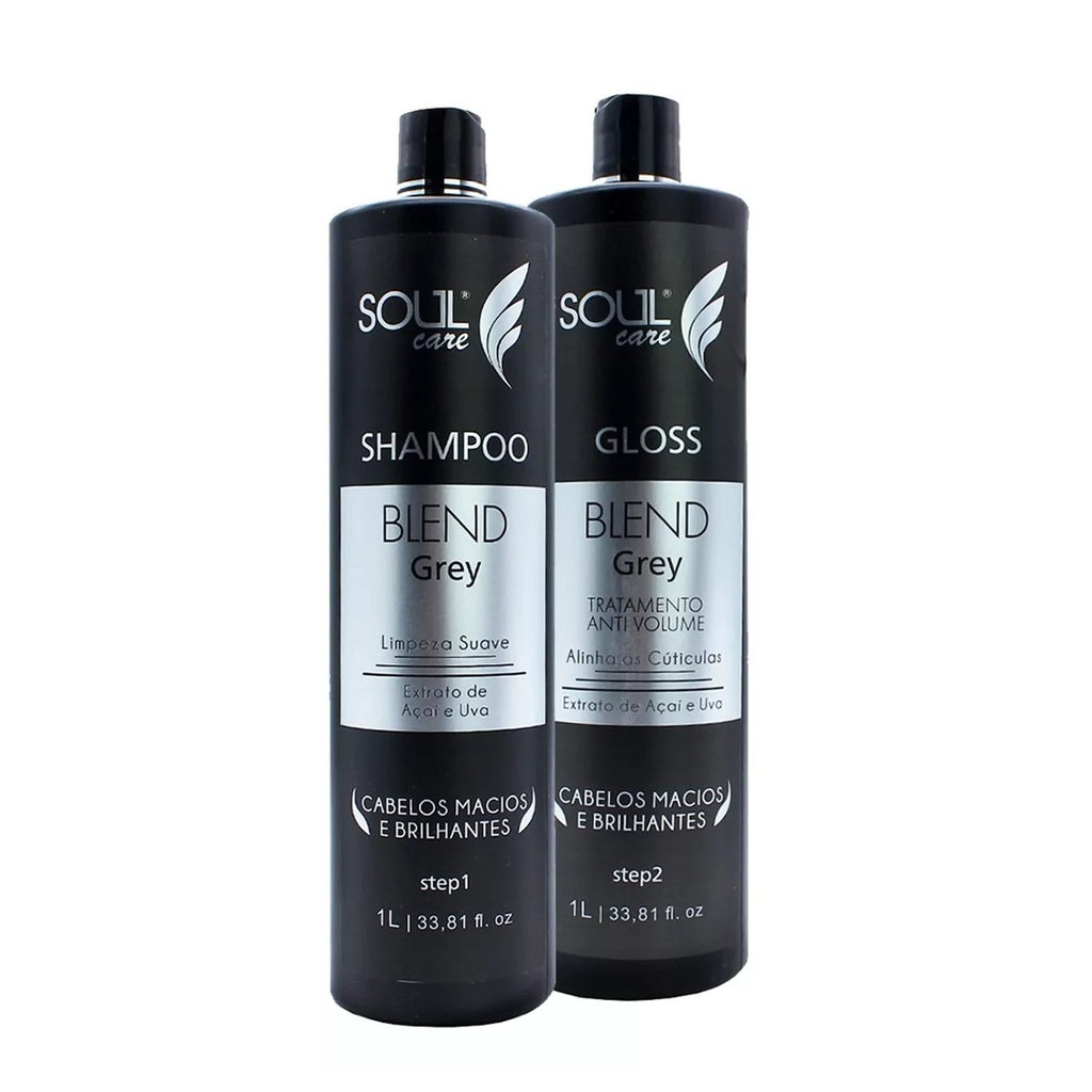 Soul Care Blend Gray Brush Progressive 2x1000ml/33.8 fl.oz. - BuyBrazil