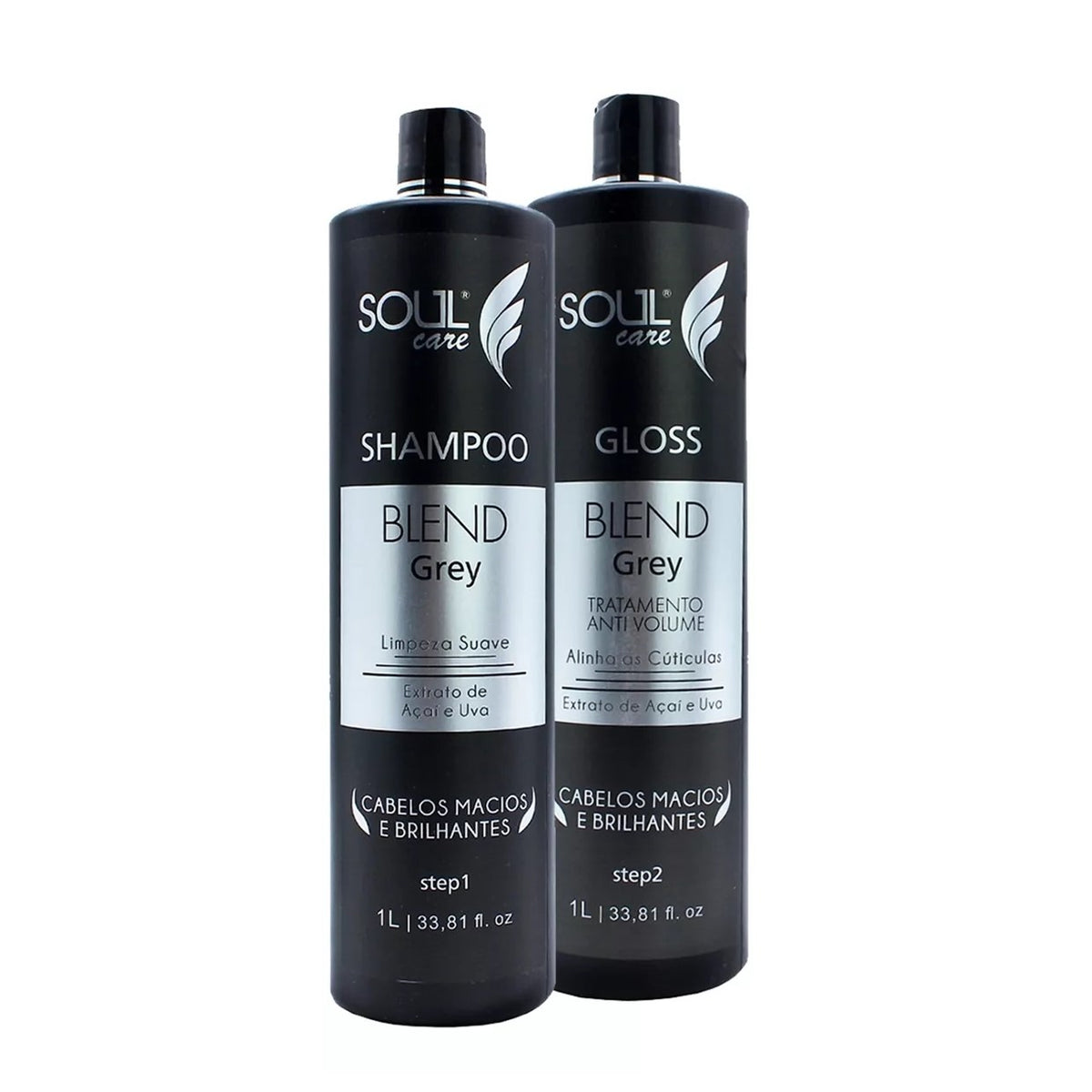 Soul Care Blend Gray Brush Progressive 2x1000ml/33.8 fl.oz. - BuyBrazil