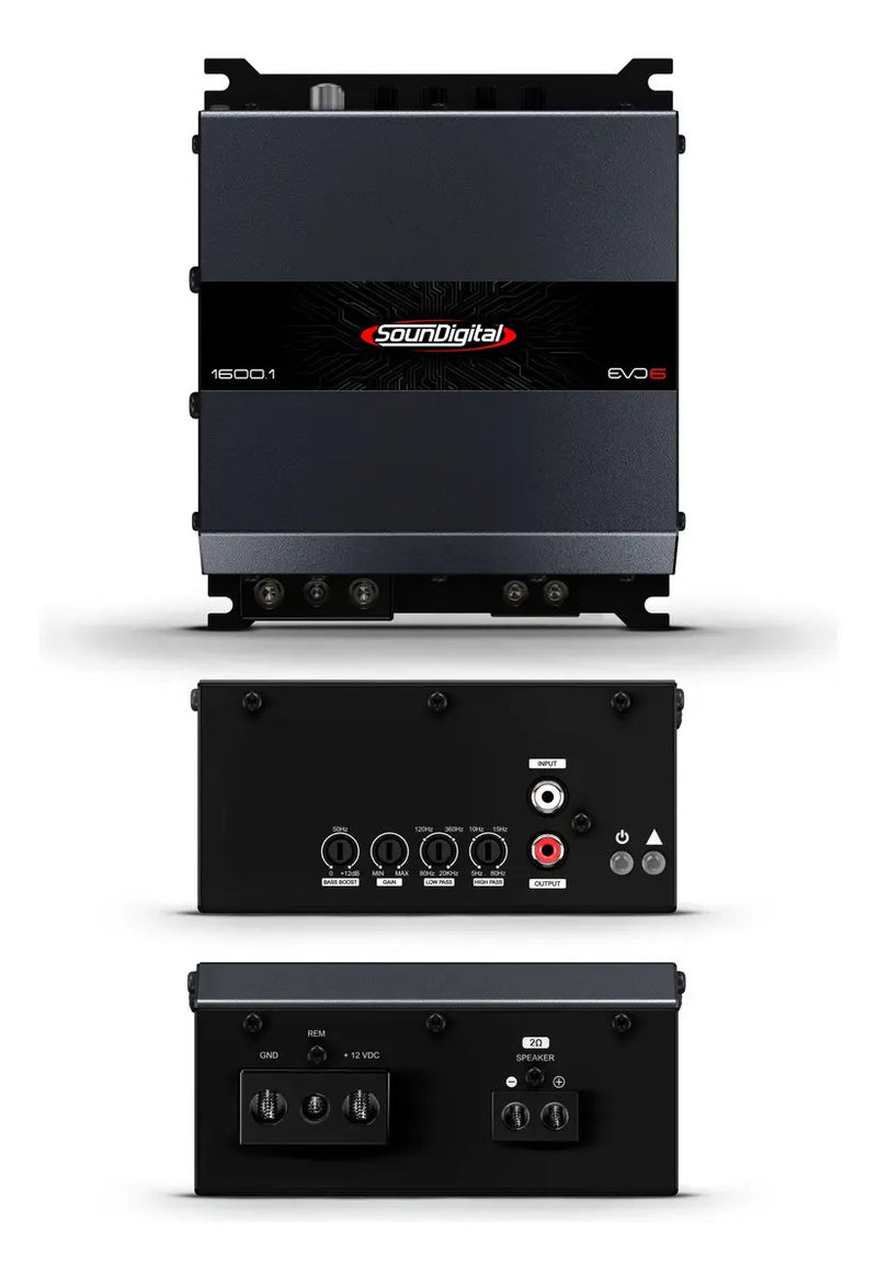 Soundigital 1600.1 EVO 6 Mono Class D Digital Car Audio Amplifier 1 Ch