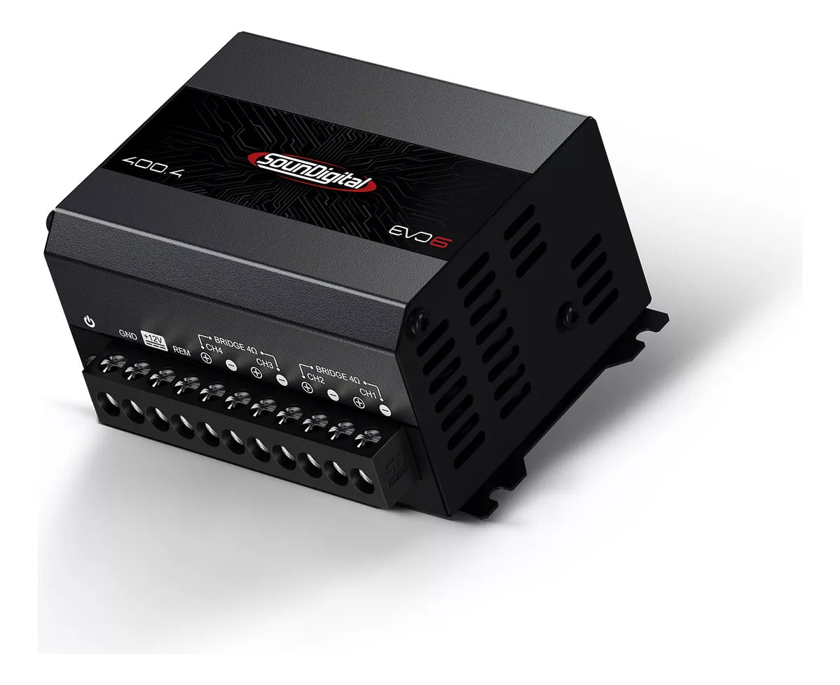 Soundigital SD400.4D EVO 6 Amplifier Audio Car 4 Channels 400 Watts RMS - 4 ohms - BuyBrazil