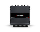 Soundigital SD800.4D EVO 6 car amplifier with four channels and 800W RMS, shown installed in a vehicle's audio system.