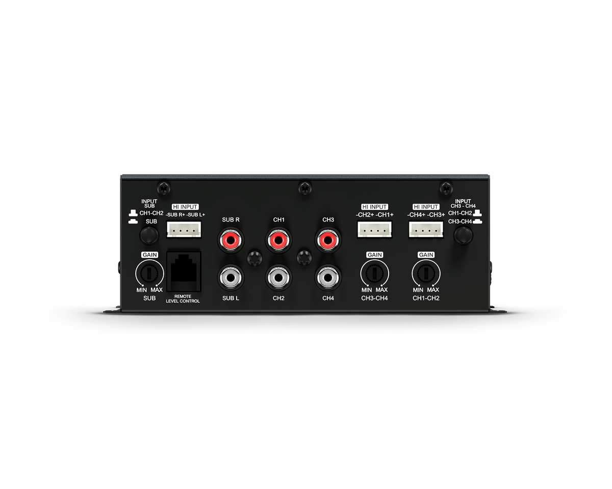 Soundigital SD800.5D EVO 6 car amplifier with 5 channels and 800W RMS output, shown in a sleek black design.
