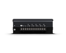 Soundigital SD800.5D EVO 6 car amplifier showing controls and branding, 5-channel audio amplifier with 800W RMS output.