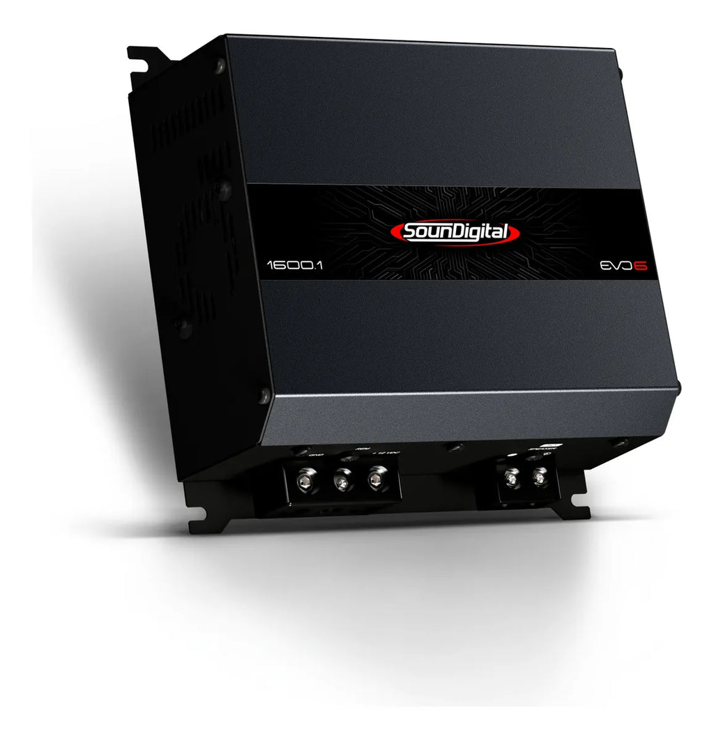 SounDigital 1600.1 EVO6 Digital Amplifier – 1600W RMS | 1-Channel | 4-Ohm Class D High Performance