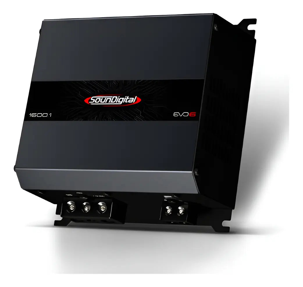SounDigital 1600.1 EVO6 Digital Amplifier – 1600W RMS | 1-Channel | 4-Ohm Class D High Performance