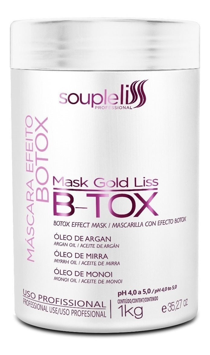 Souple Liss Gold Liss B-Tox Mask – Mirror Shine & Alignment 1kg / 35.2 oz