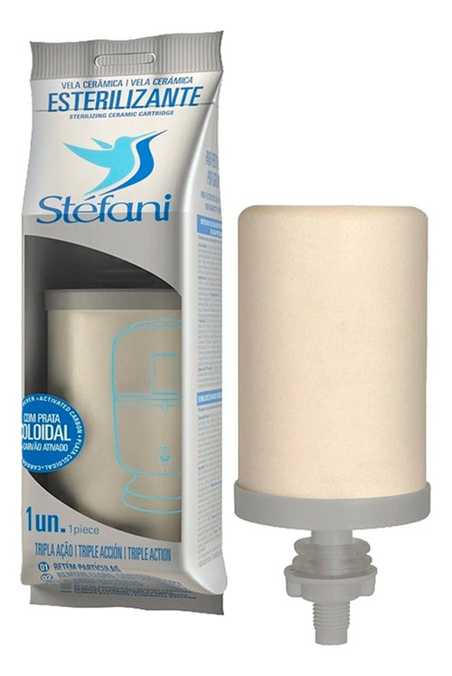 4 Triple Action Stéfani Candles Charcoal Clay Filter São João - BuyBrazil