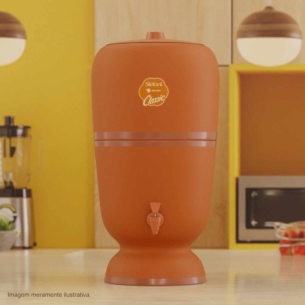 Stéfani São João Classic  Clay Water Purifier Filter 8 Liters