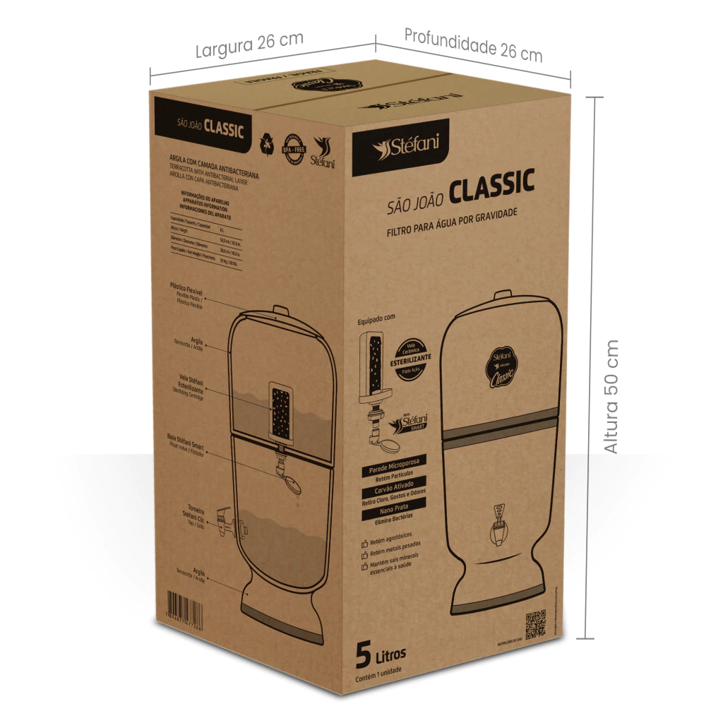 Stéfani São João Classic Water Purifier Filter 5 Liters - BuyBrazil
