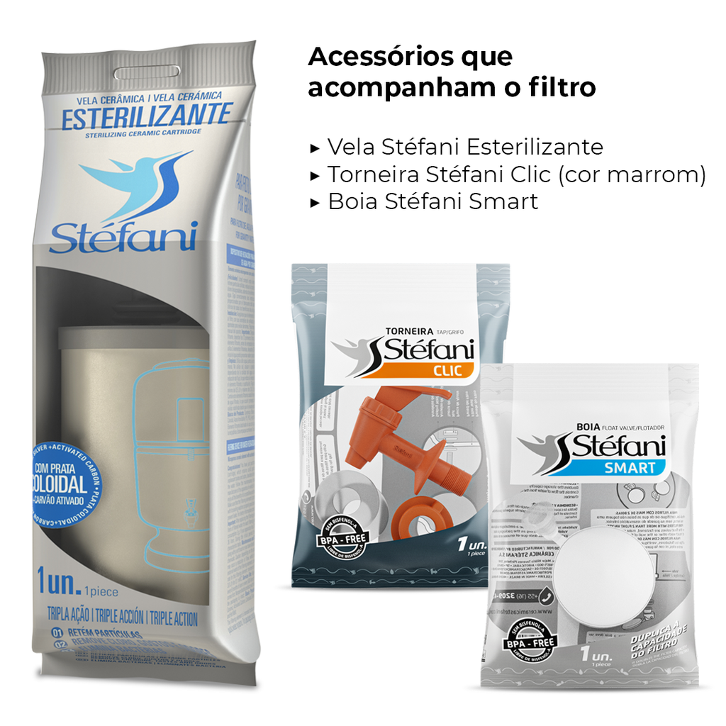 Stéfani São João Classic Water Purifier Filter 5 Liters - BuyBrazil