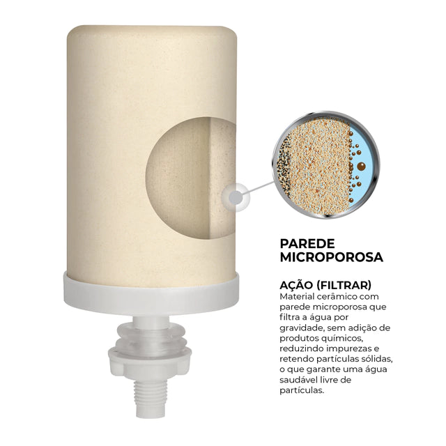 Stéfani São João Premium Clay Water Filter 4 Liters
