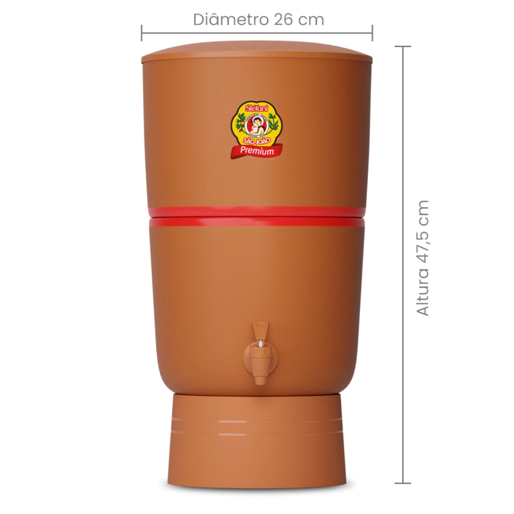 Stéfani São João Premium Clay Water Filter 6 Liters