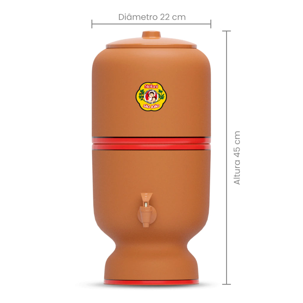 Stéfani São João Traditional Clay Water Filter 4 Liters - BuyBrazil