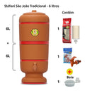 Stéfani São João Traditional Clay Water Filter 6 Liters - BuyBrazil