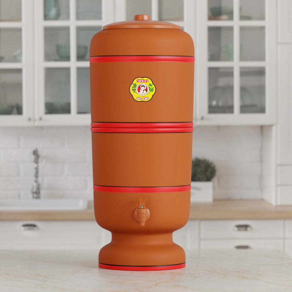 Stéfani São João Traditional Clay Water Filter 6 Liters - BuyBrazil